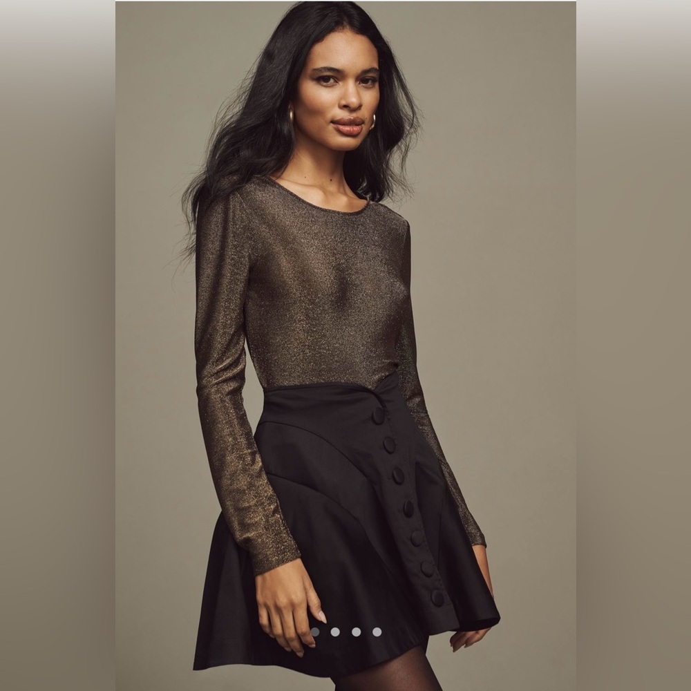 Maeve by Anthropologie High-Waisted Structured Full
Mini Skirt
